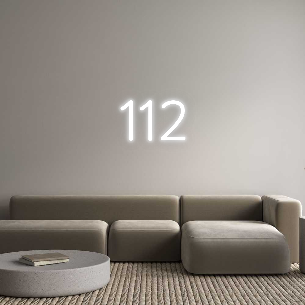 Personalizowany neon: 112