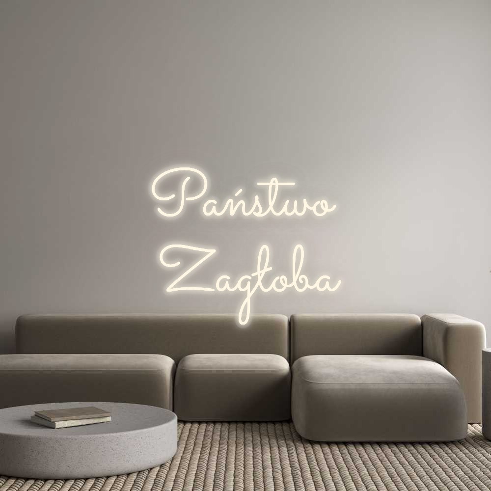 Personalizowany neon: Państwo
Zag...