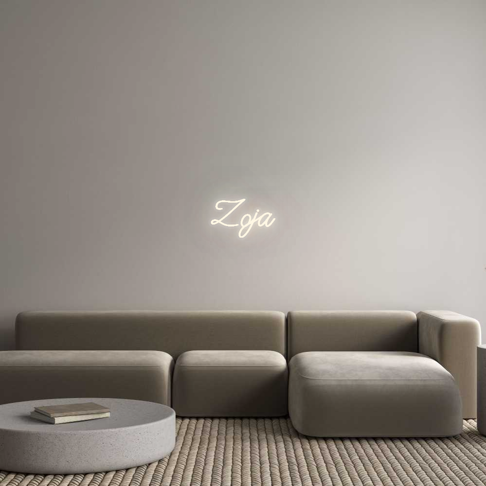 Personalisiertes Neonschild: Zoja