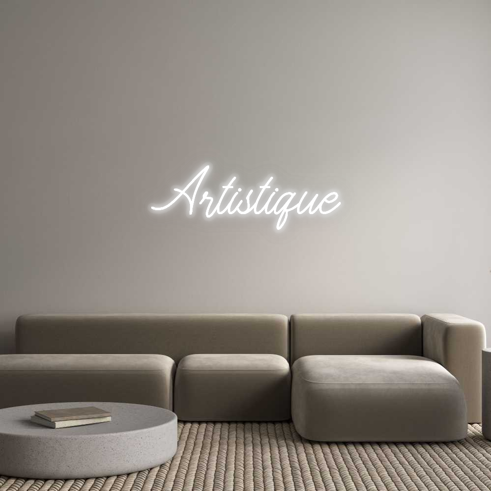 Personalizowany neon: Artistique