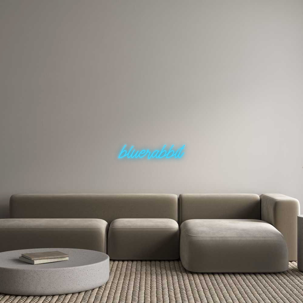 Personalizowany neon: bluerabbit
