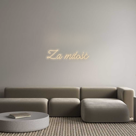 Personalisiertes Neon: Aus Liebe