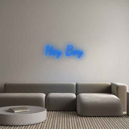 Personalisiertes Neon: Hey Boy