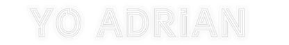 Personalisiertes Neonschild: YO ADRIAN
