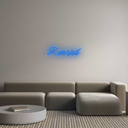 Personalisiertes Neonschild: Konrad