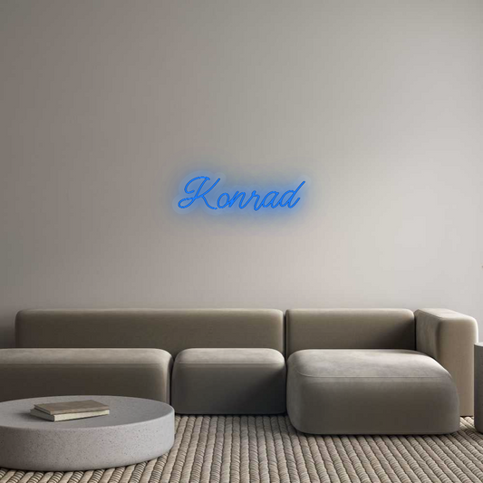 Personalisiertes Neonschild: Konrad