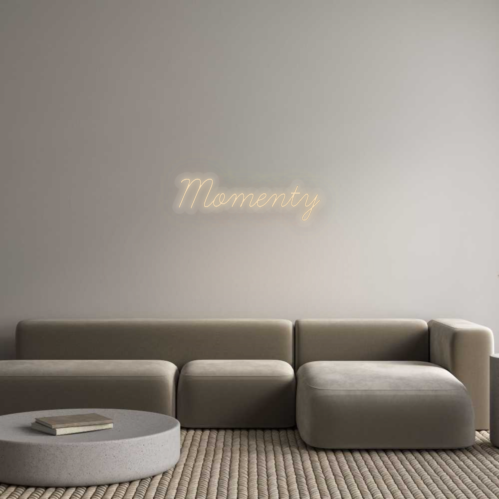 Personalisiertes Neonschild: Momente