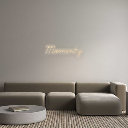 Personalisiertes Neonschild: Momente