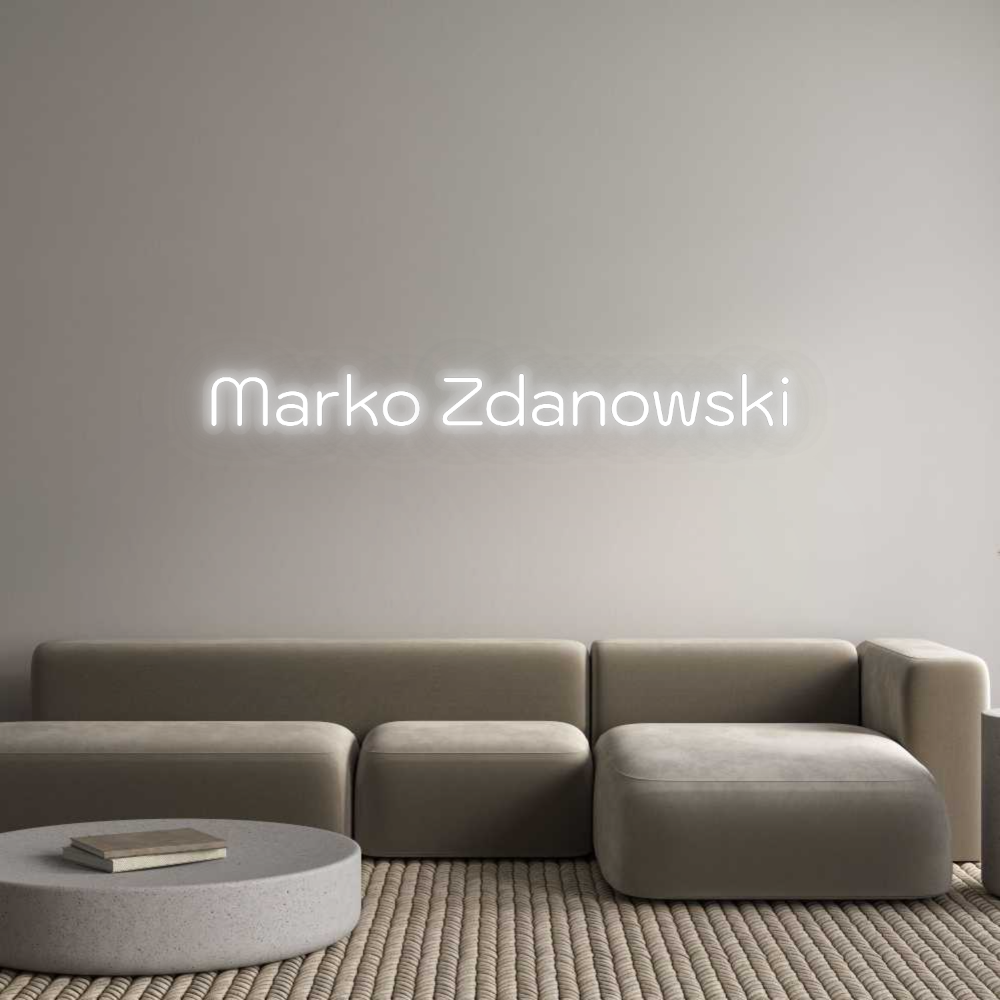 Personalisiertes Neon: Marko Zdanowski