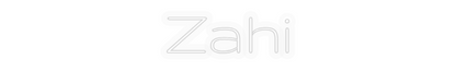 Personalisiertes Neon: Zahi