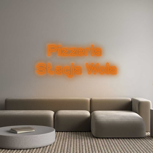 Personalisiertes Neon: Pizzeria
 St...