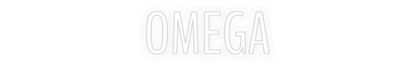Personalizowany neon: OMEGA