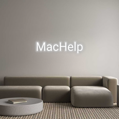 Benutzerdefiniertes Neon: MacHelp