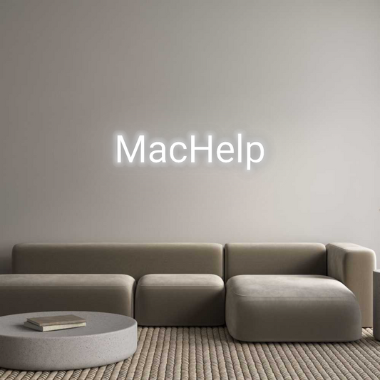 Benutzerdefiniertes Neon: MacHelp