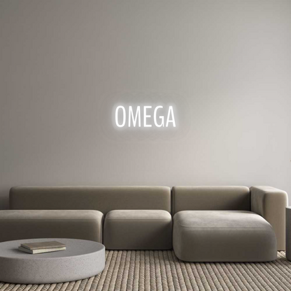 Personalizowany neon: OMEGA