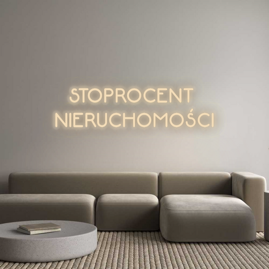 Personalisiertes Neon: STOPROCENT
 ...