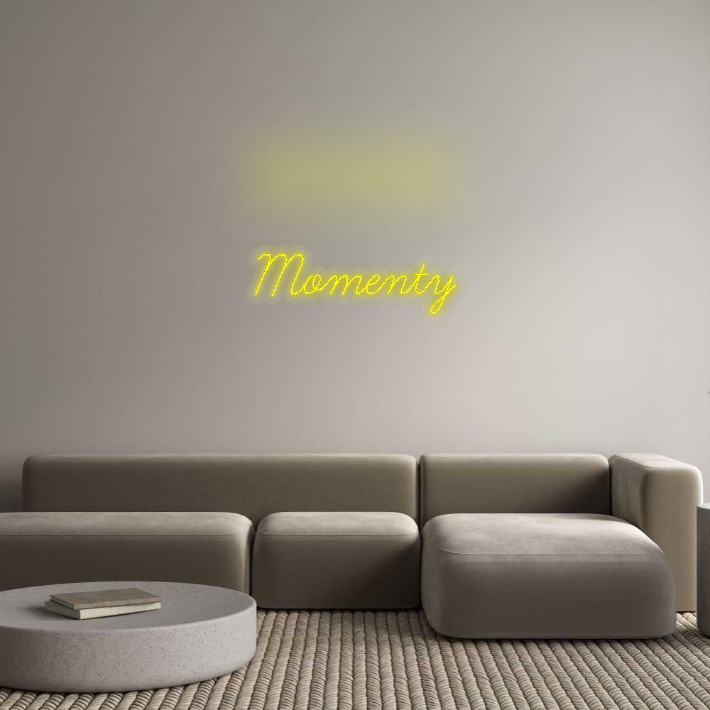 Personalisiertes Neonschild: Momente