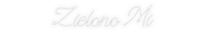 Personalisiertes Neonschild: Green Mi