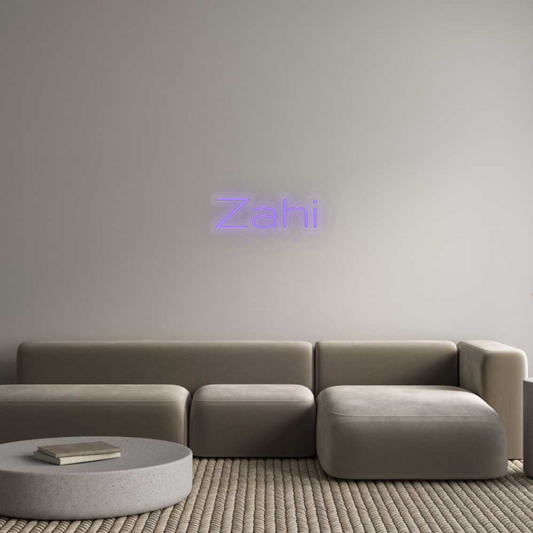 Personalisiertes Neon: Zahi