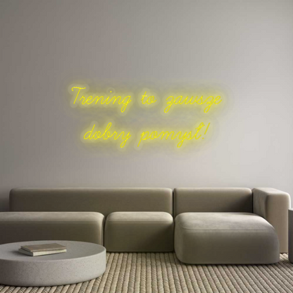 Personalisiertes Neonschild: Training ist ein...