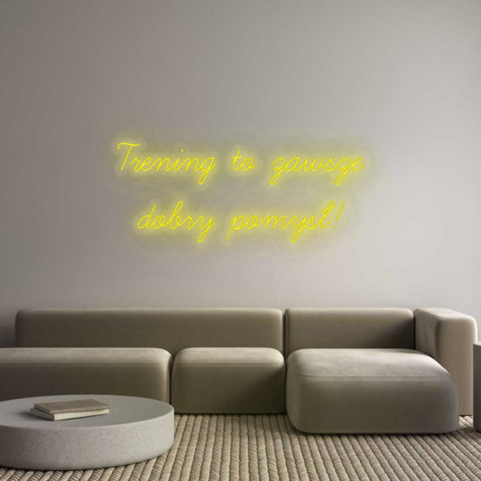 Personalisiertes Neonschild: Training ist ein...