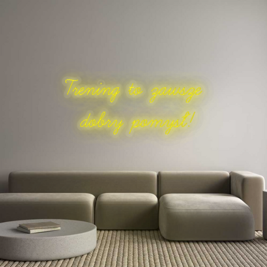 Personalisiertes Neonschild: Training ist ein...