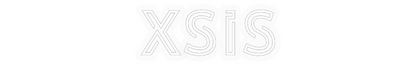 Personalisiertes Neon: XSIS