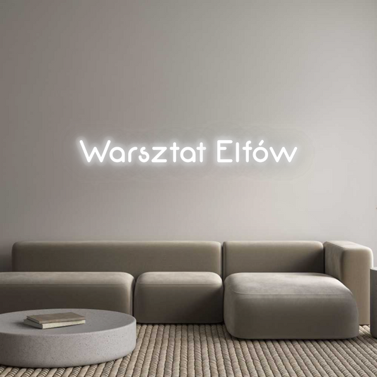 Personalisiertes Neon: Elfenwerkstatt