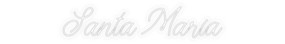 Personalisiertes Neonschild: Santa Maria