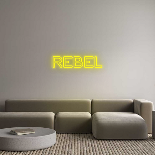 Personalisiertes Neon: REBEL