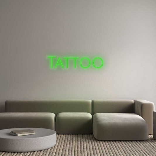 Personalisiertes Neonschild: Tattoo