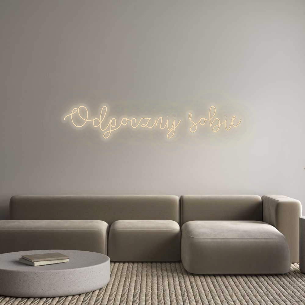 Personalizowany neon: Odpocznij sobie