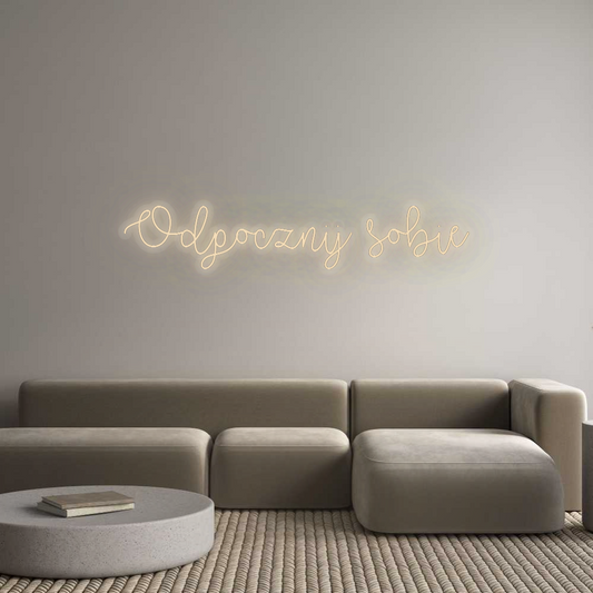 Personalizowany neon: Odpocznij sobie