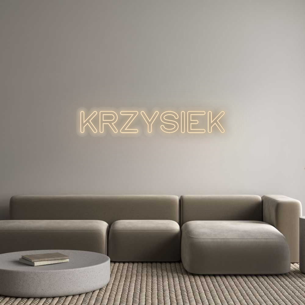 Personalisiertes Neon: KRZYSIEK
