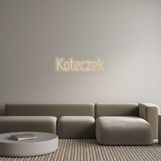 Personalisiertes Neonschild: Kitty