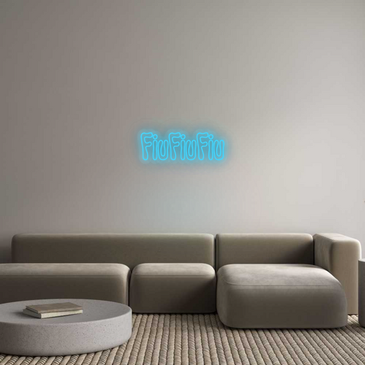 Personalisiertes Neon: FiuFiuFiu