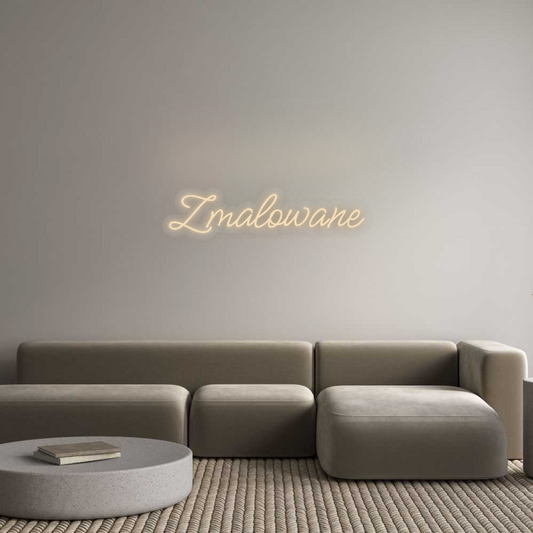 Personalisiertes Neon: Gemalt