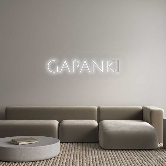 Personalisiertes Neon: GAPANKI