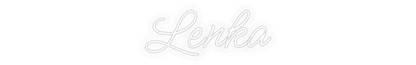 Personalizowany neon: Lenka