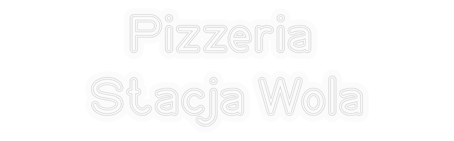 Personalisiertes Neon: Pizzeria
 St...