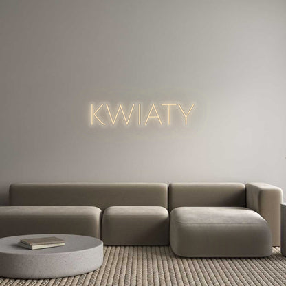 Personalizowany neon: KWIATY