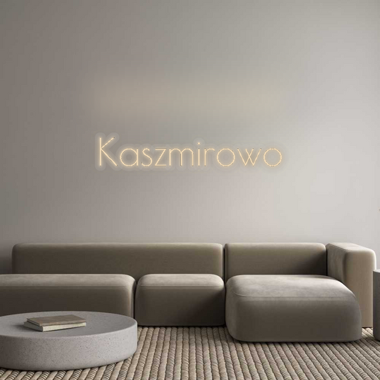 Personalisiertes Neonschild: Kaschmir