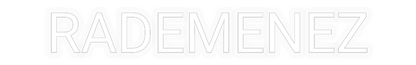 Personalizowany neon: RADEMENEZ