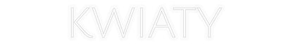 Personalizowany neon: KWIATY
