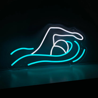 Neon-Schwimmer