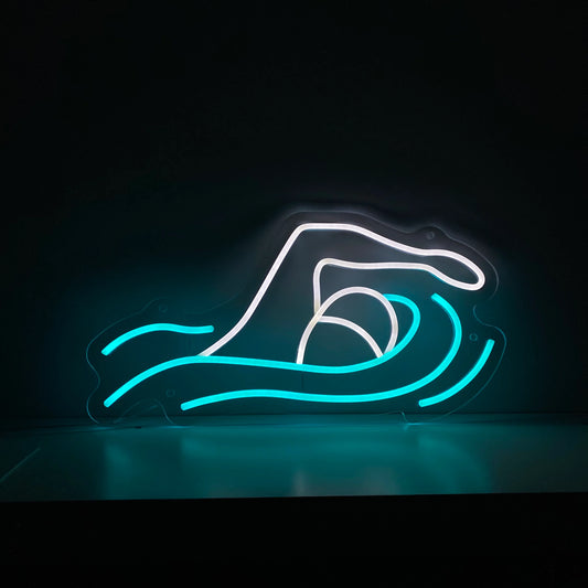Neon-Schwimmer