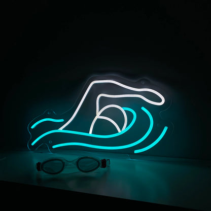 Neon-Schwimmer