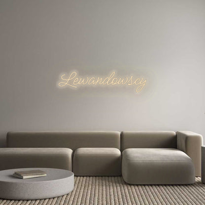 Personalisiertes Neon: Lewandowscy