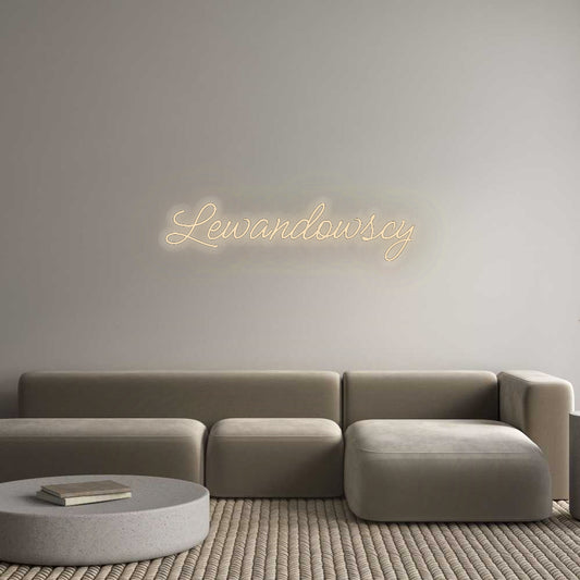 Personalisiertes Neon: Lewandowscy