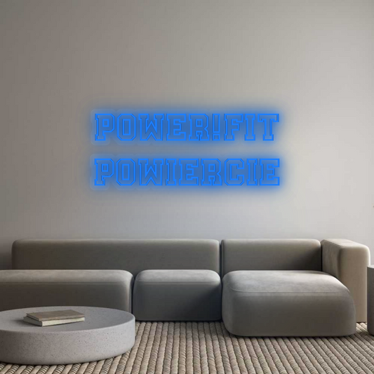 Personalisiertes Neon: Power!FIT
 NACH...